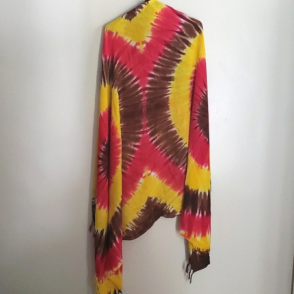 Womens Tie-Dye Scarf - Picture 3 of 4